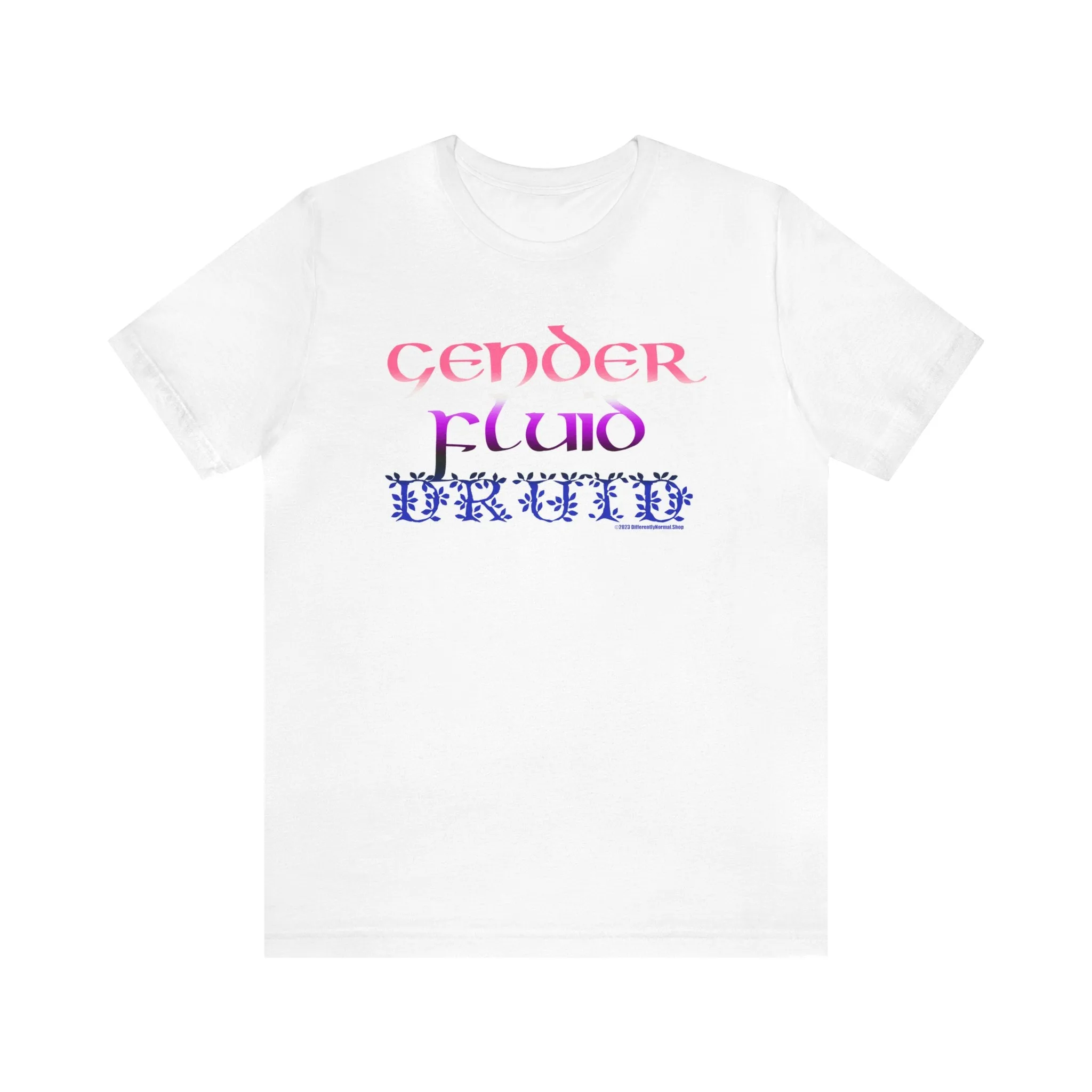 Gender Fluid Druid T-Shirt - Pride - Tabletop Fan - Queer - Differently Normal