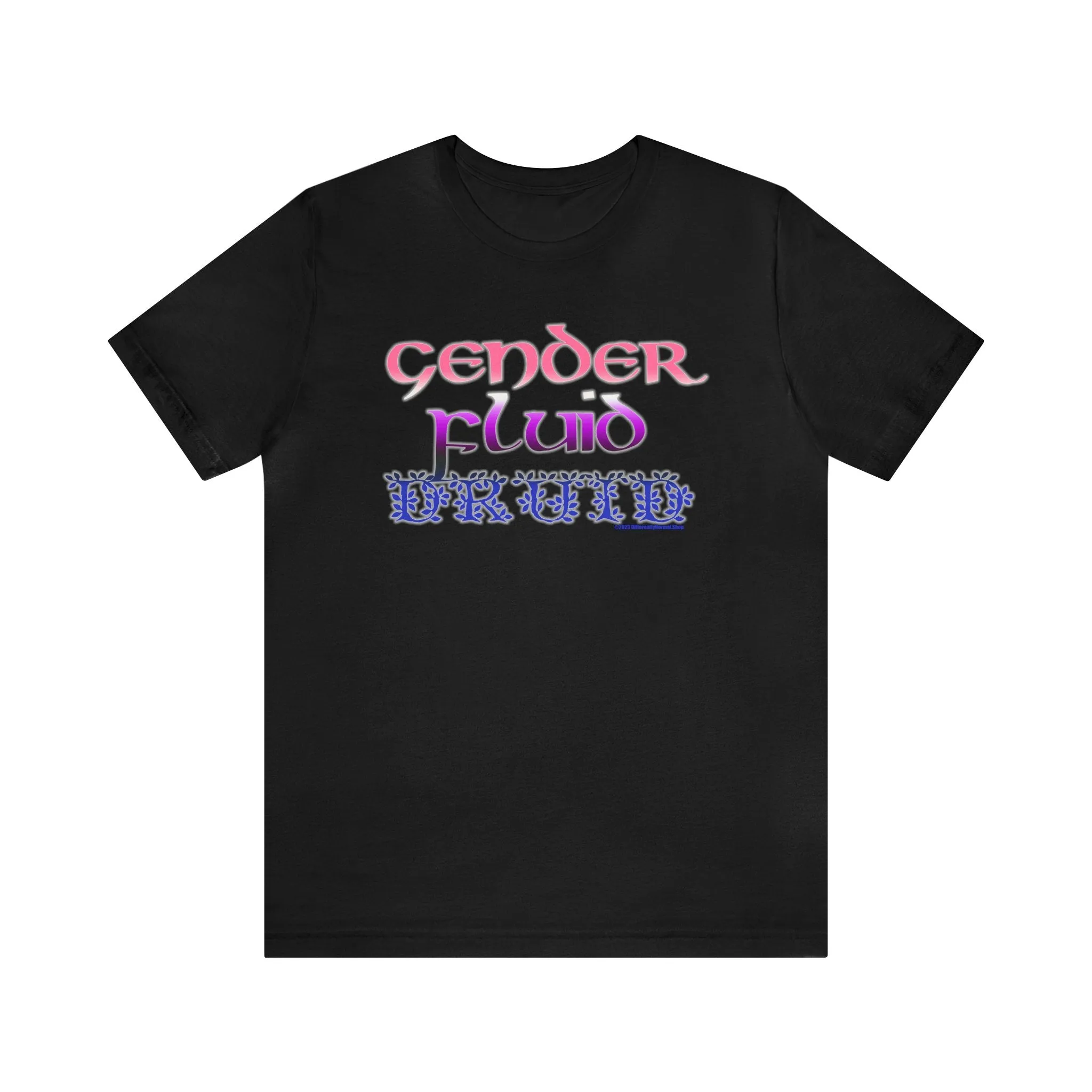 Gender Fluid Druid T-Shirt - Pride - Tabletop Fan - Queer - Differently Normal