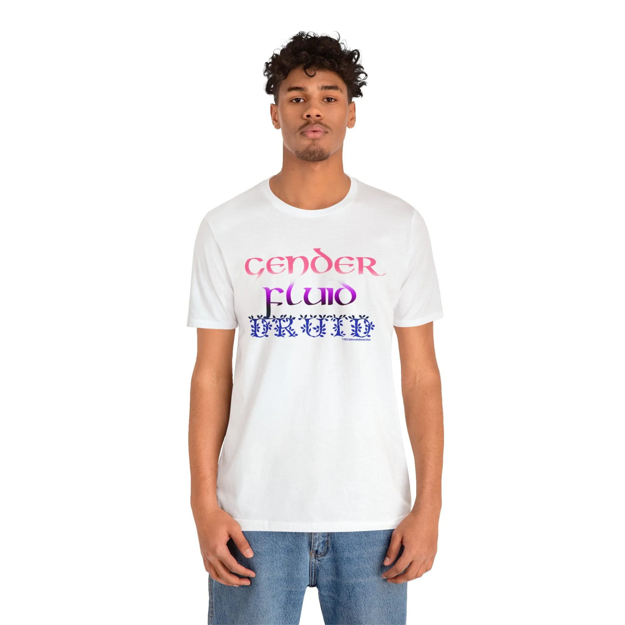 Gender Fluid Druid T-Shirt - Pride - Tabletop Fan - Queer - Differently Normal