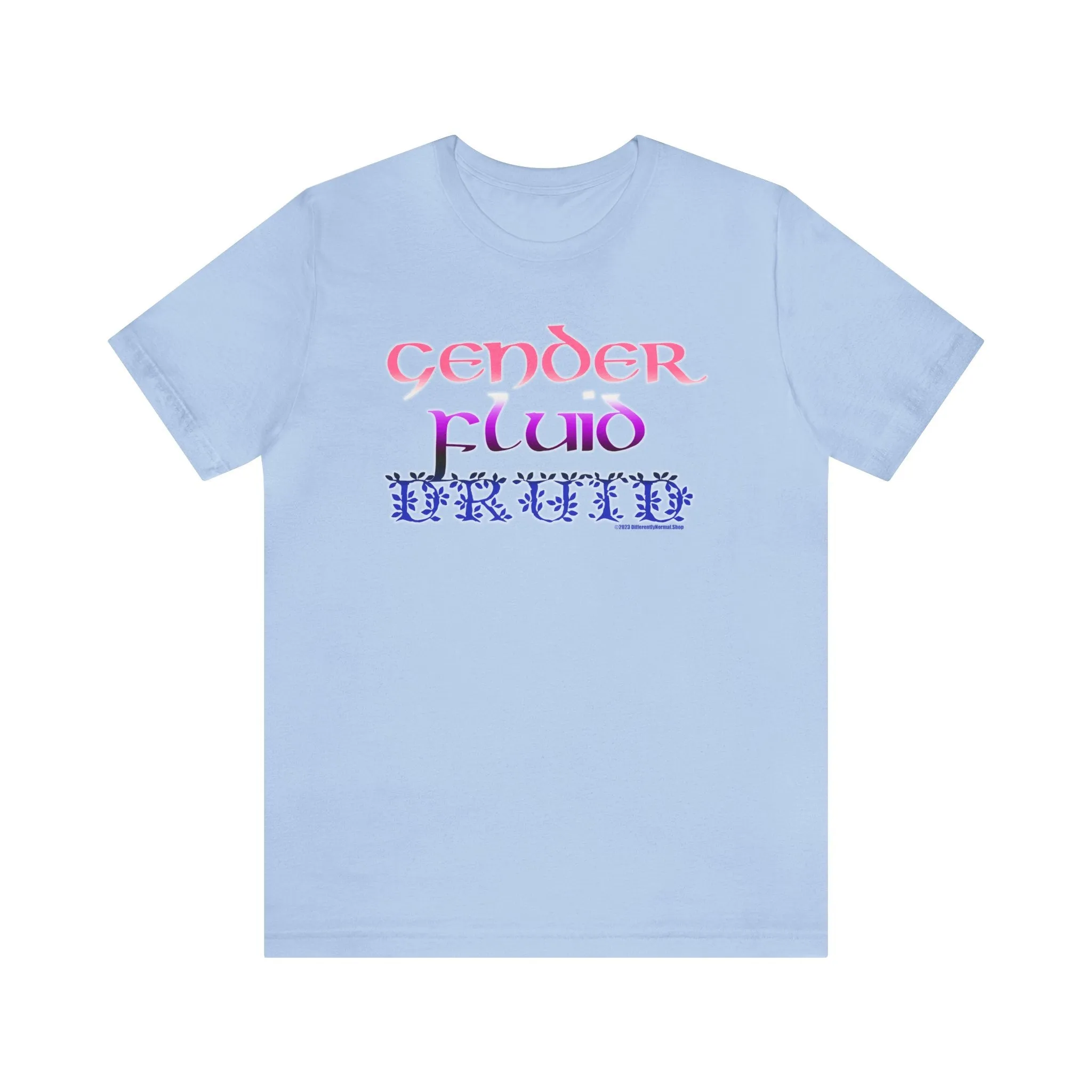 Gender Fluid Druid T-Shirt - Pride - Tabletop Fan - Queer - Differently Normal