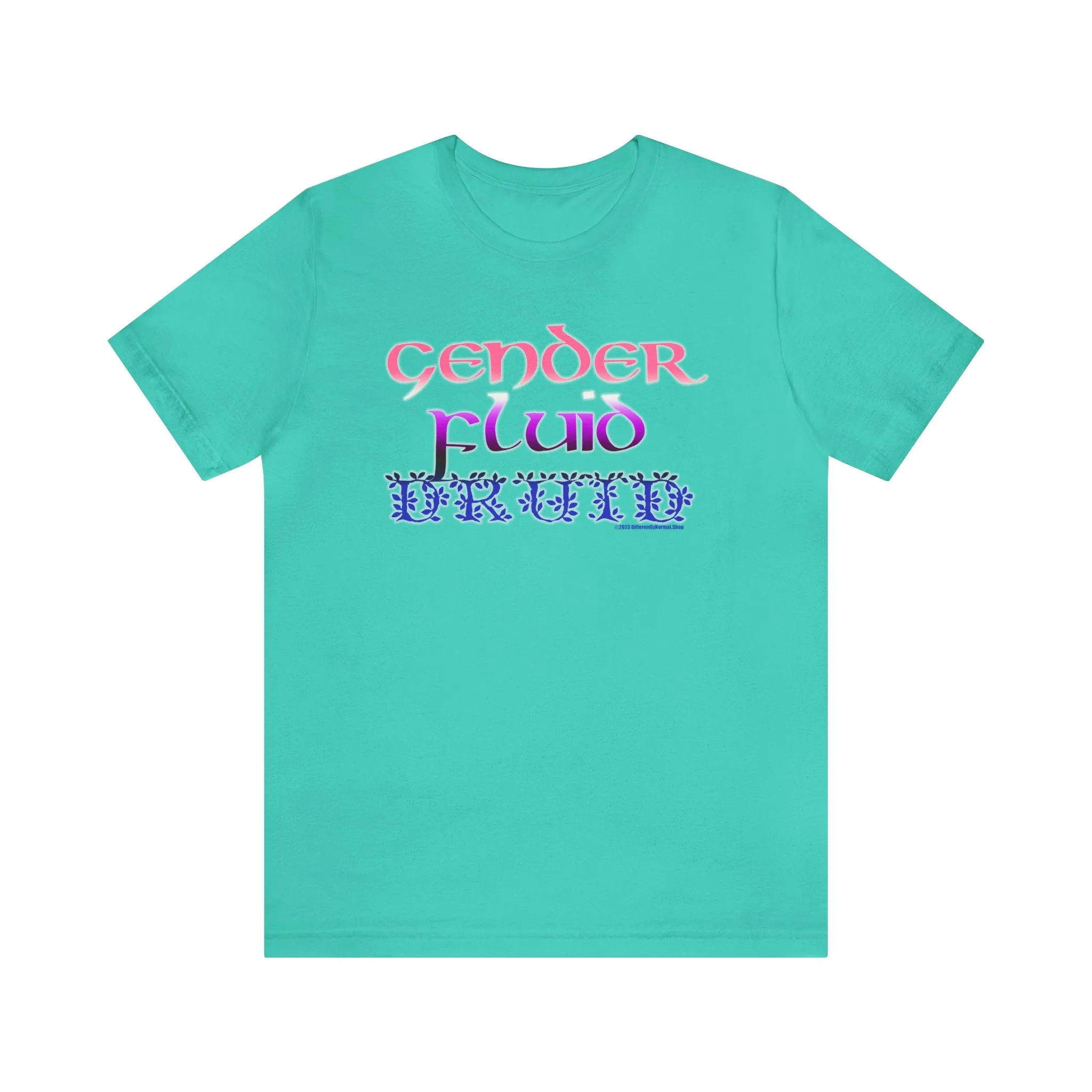 Gender Fluid Druid T-Shirt - Pride - Tabletop Fan - Queer - Differently Normal