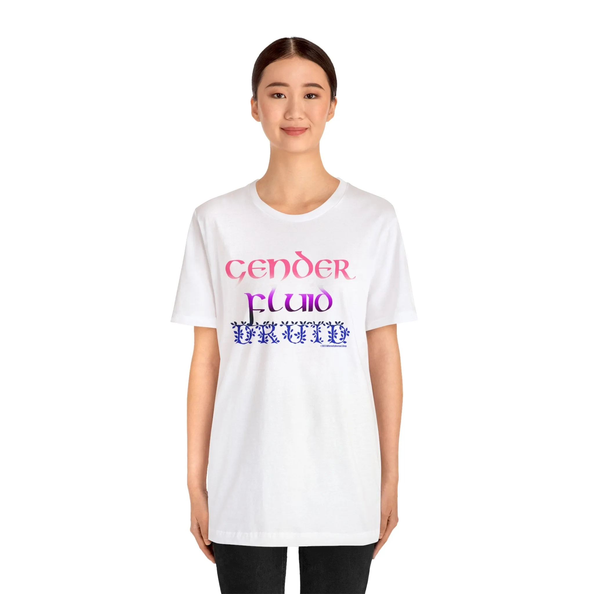 Gender Fluid Druid T-Shirt - Pride - Tabletop Fan - Queer - Differently Normal