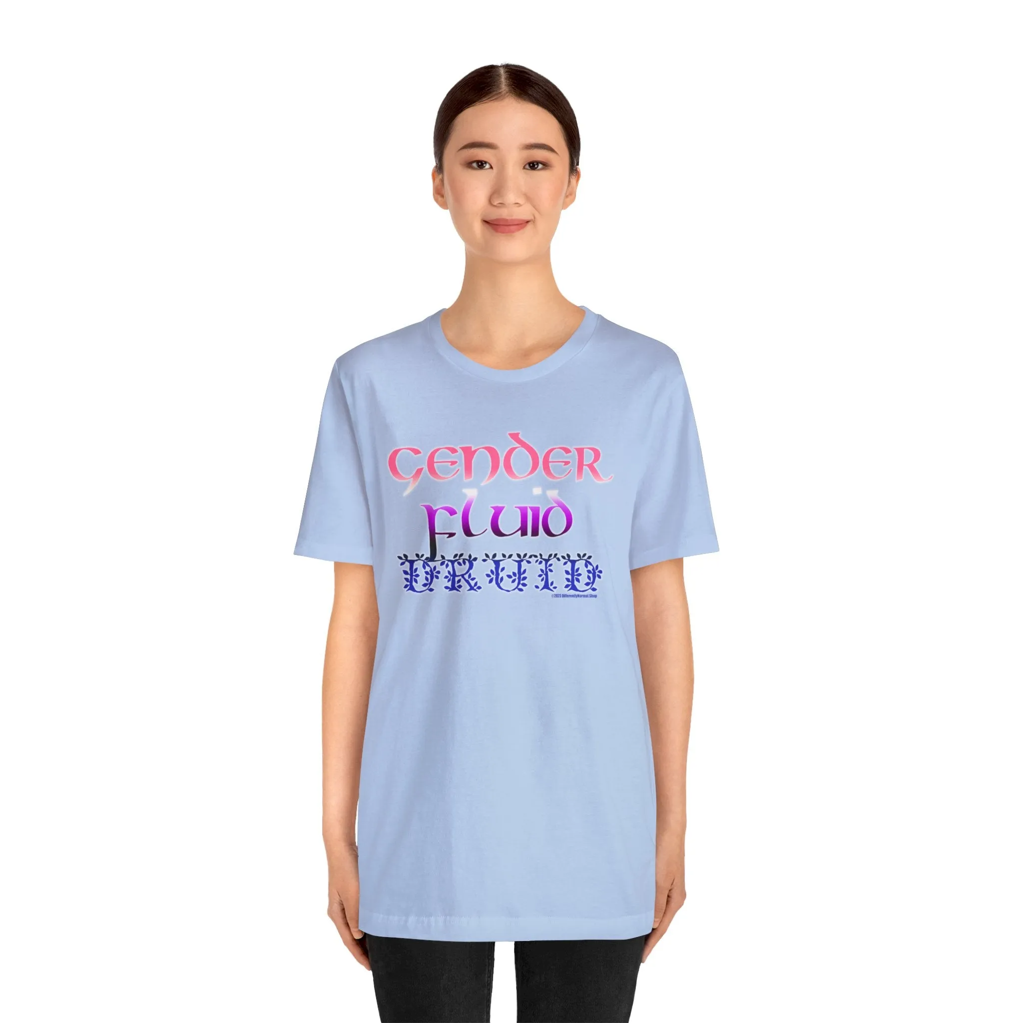 Gender Fluid Druid T-Shirt - Pride - Tabletop Fan - Queer - Differently Normal