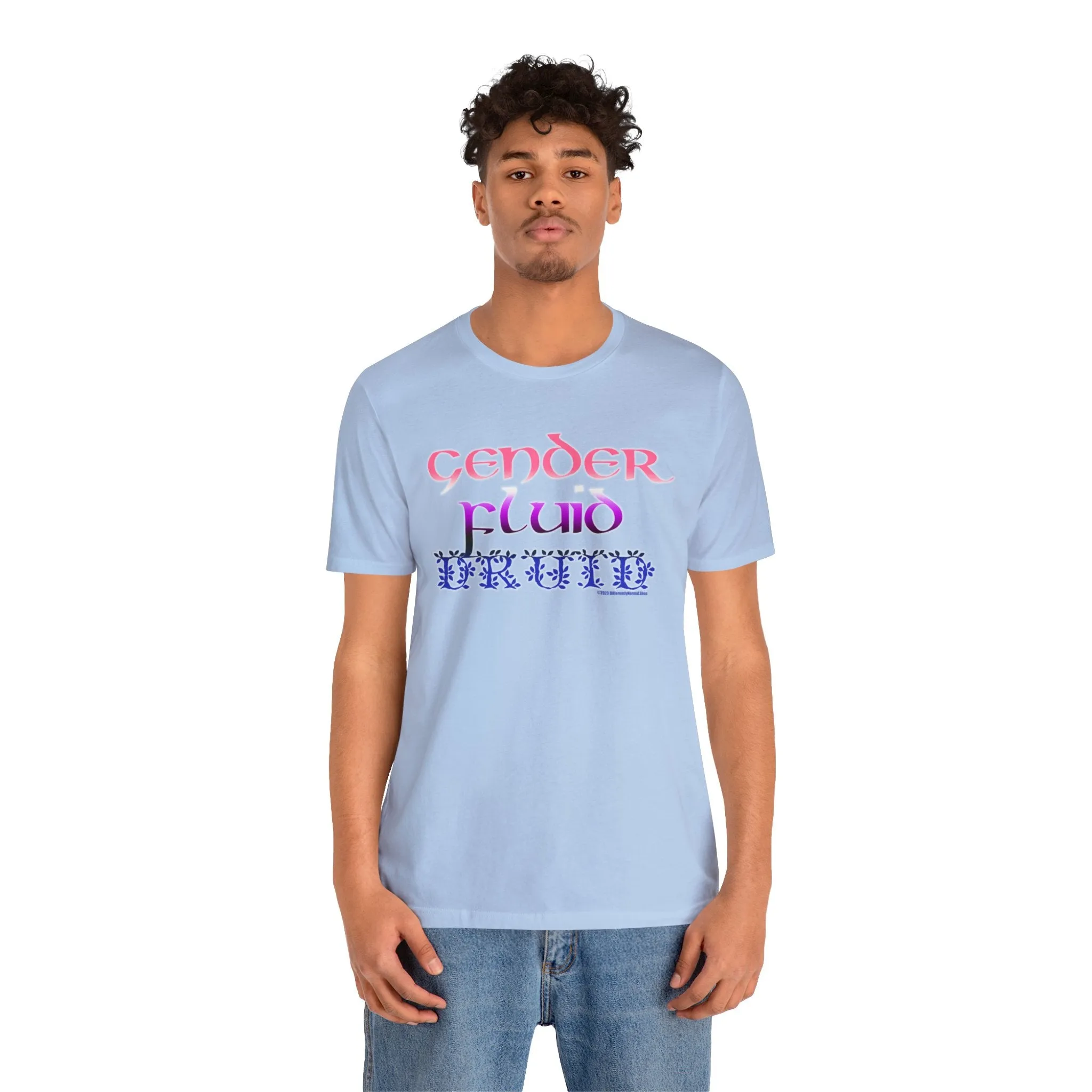 Gender Fluid Druid T-Shirt - Pride - Tabletop Fan - Queer - Differently Normal