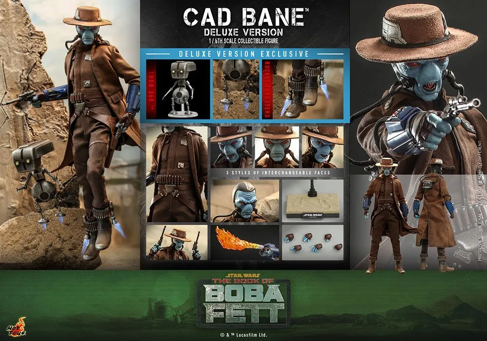 HOT TOYS - Star Wars: The Book of Boba Fett Action Figure 1/6 Cad Bane (Deluxe Version)