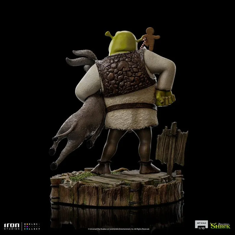 Iron Studios Shrek, Donkey and The Gingerbread Man Deluxe 1/10 Art Scale Statue