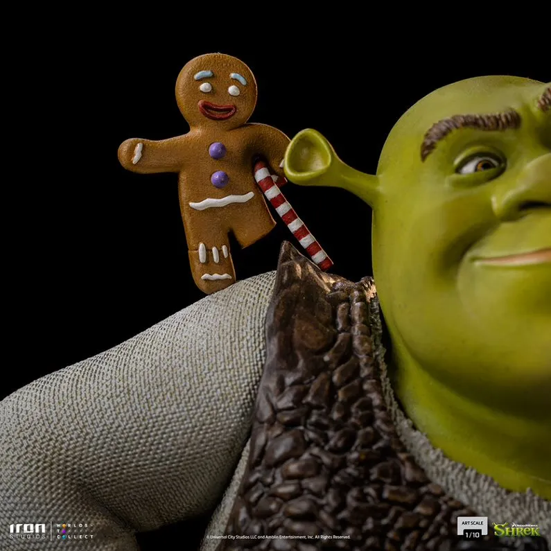 Iron Studios Shrek, Donkey and The Gingerbread Man Deluxe 1/10 Art Scale Statue