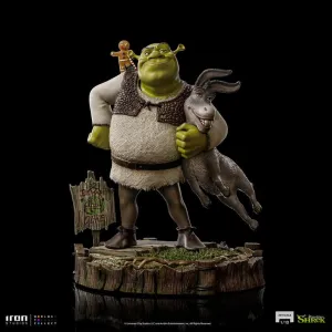 Iron Studios Shrek, Donkey and The Gingerbread Man Deluxe 1/10 Art Scale Statue